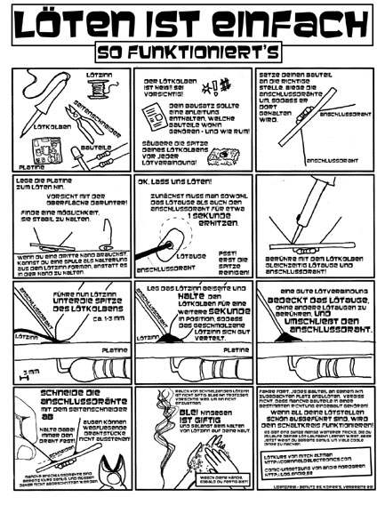 soldering comic German